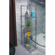 Banheiro de canto Rack de armazenamento de aço inoxidável (CJ6020120B5C)